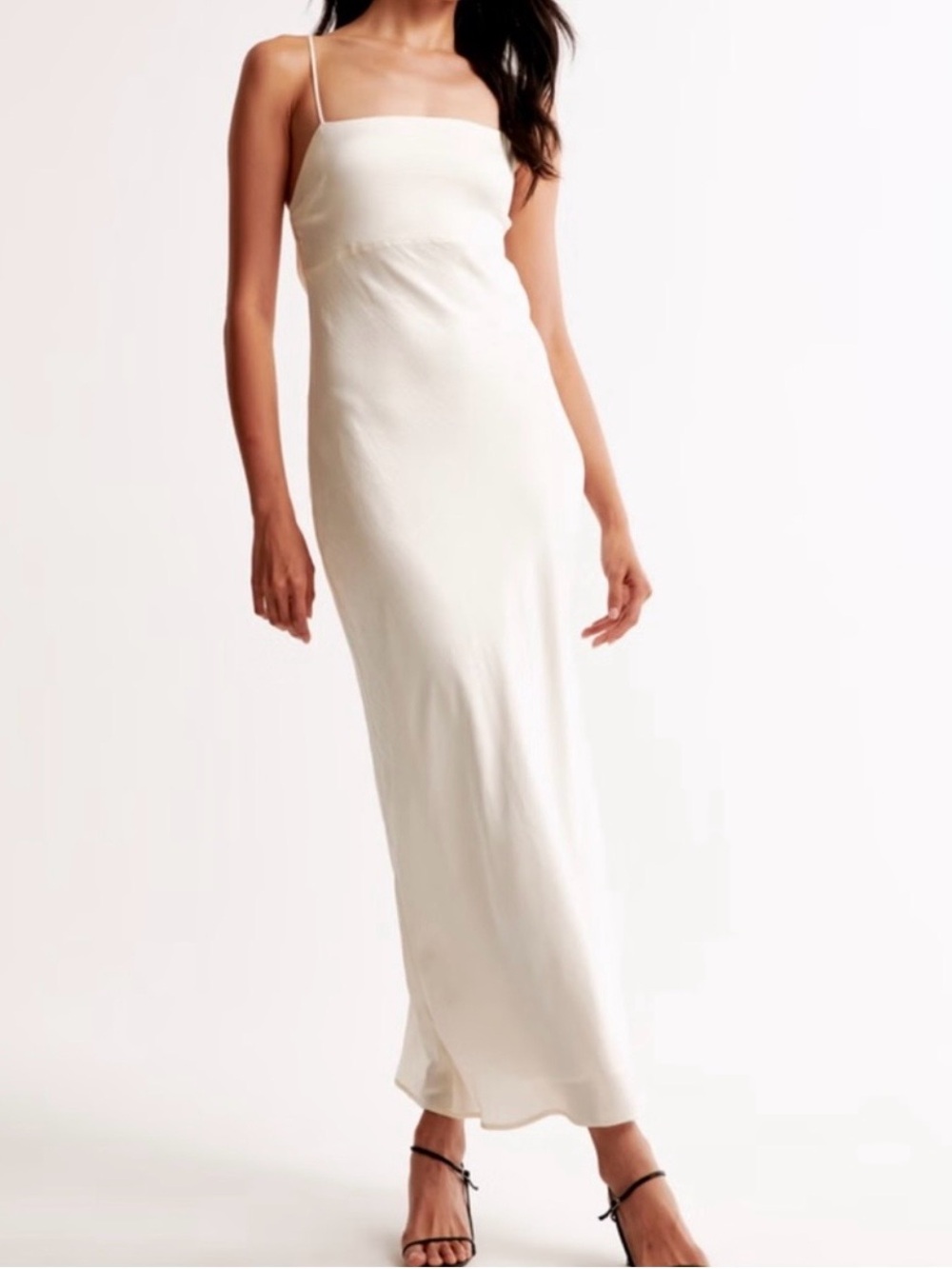 The A&F Julia Slip Cowl Back Bow Maxi Dress